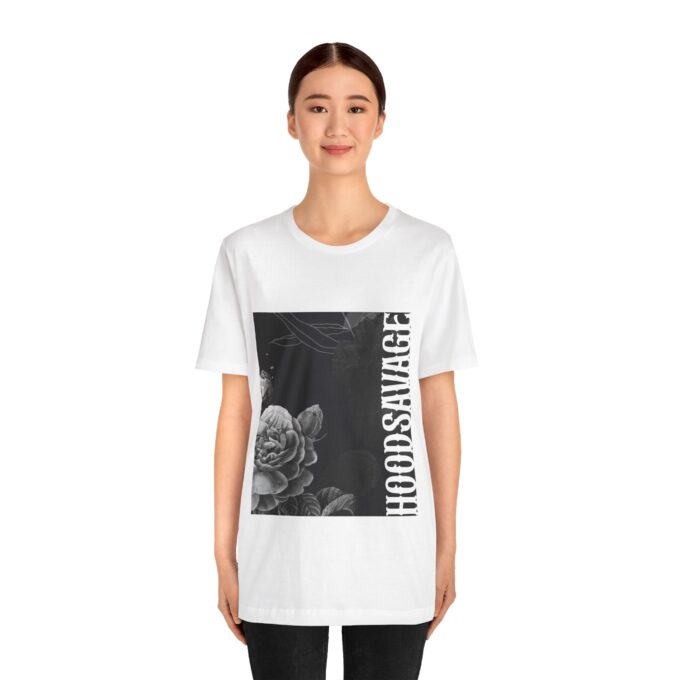 Gothic Floral, Crewneck T-Shirt White - Image 3