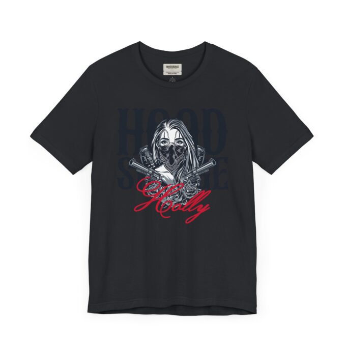 HOODSAVAGE Holly, Crewneck T-Shirt Black