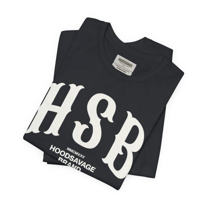 HSB, Crewneck T-Shirt Black - Image 6