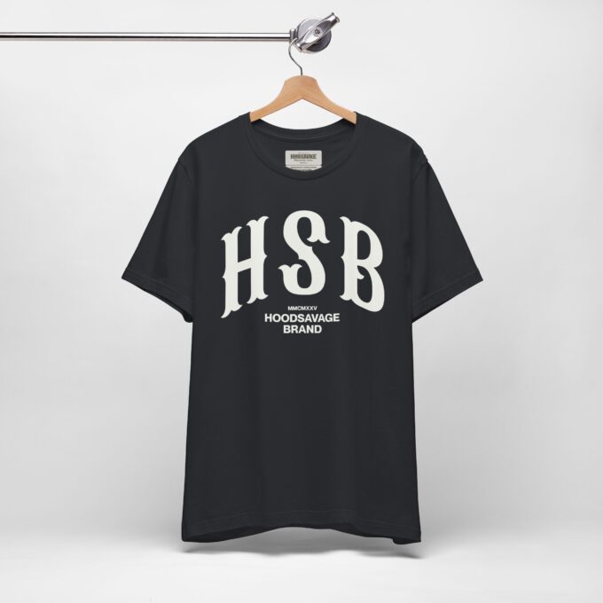 HSB, Crewneck T-Shirt Black - Image 4