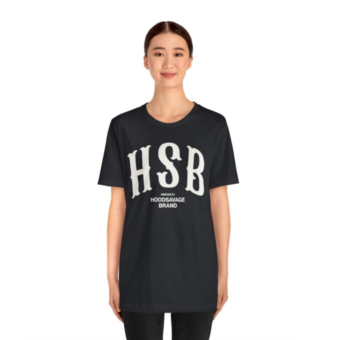 HSB, Crewneck T-Shirt Black - Image 3