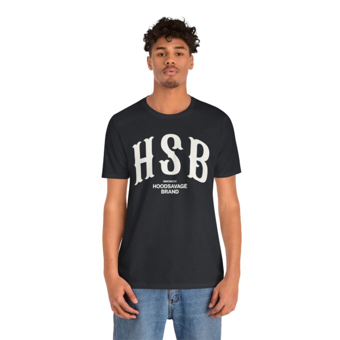 HSB, Crewneck T-Shirt Black - Image 2