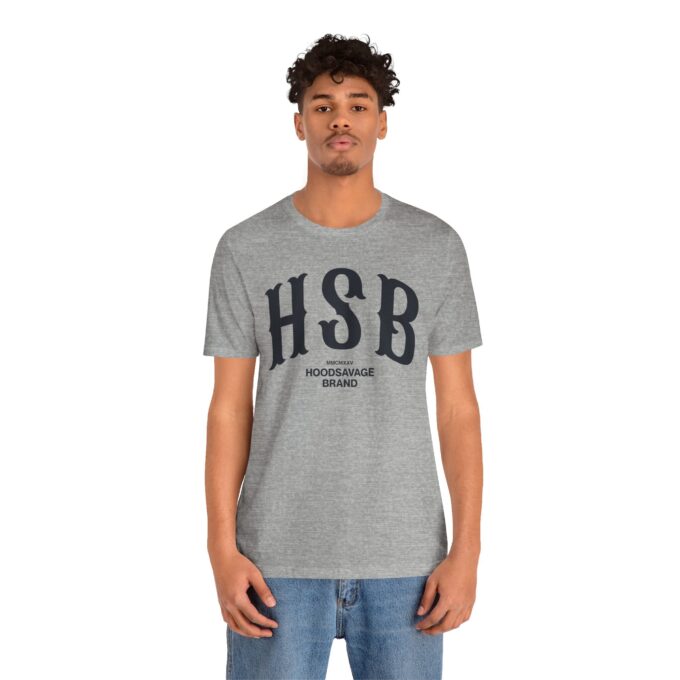 HSB, Crewneck T-Shirt Athletic Grey - Image 2