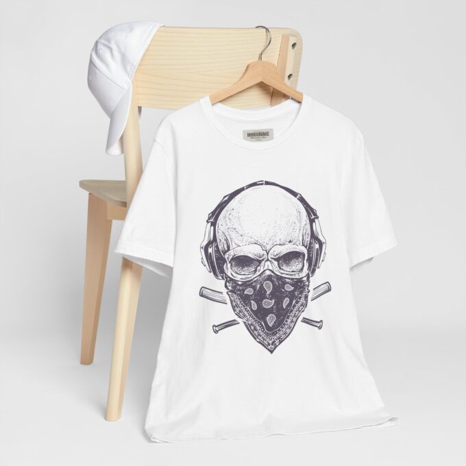 Neurofunk Soldier Graphic, Crewneck T-Shirt White - Image 4